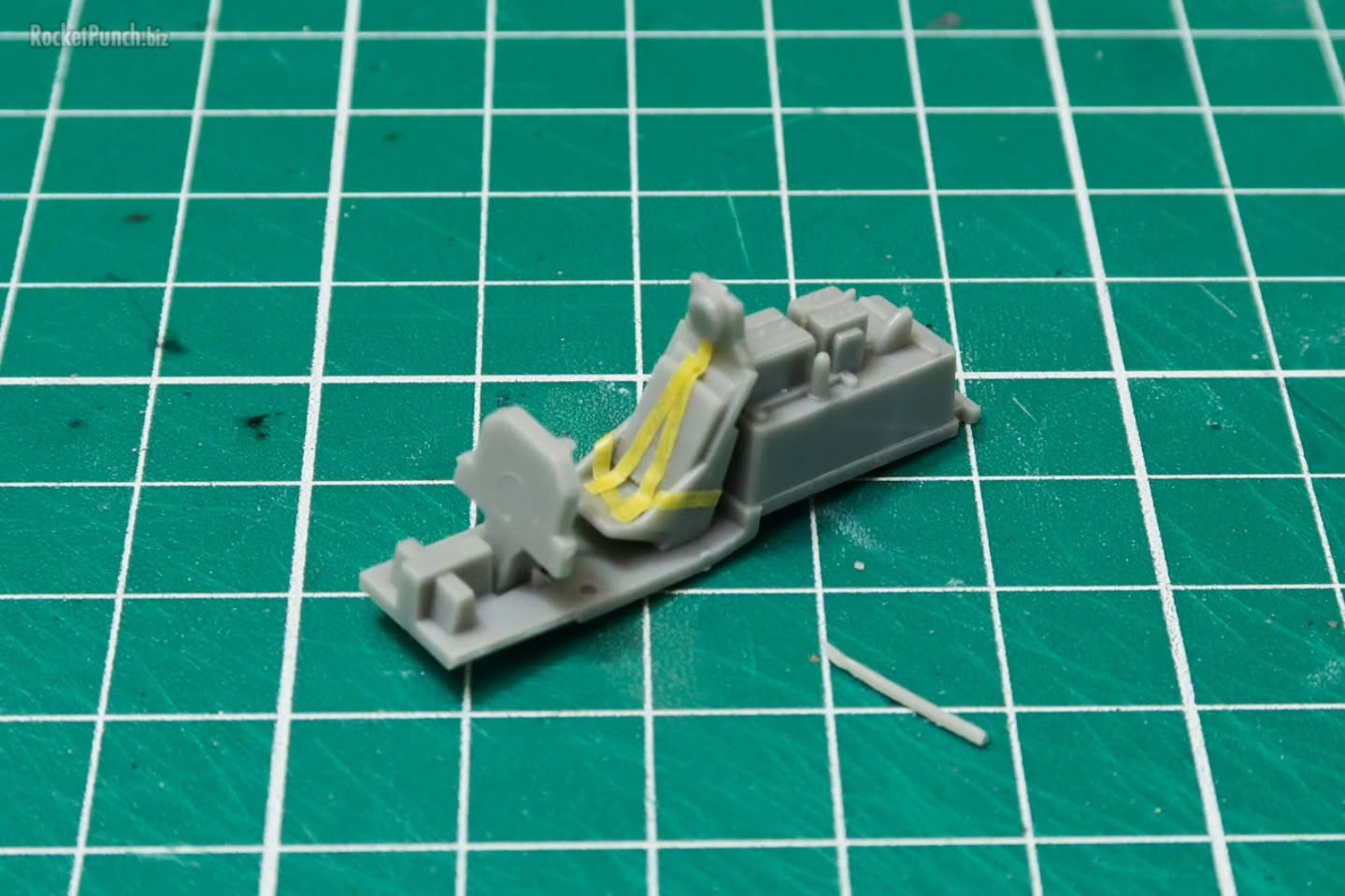 1/72 Hasegawa P-51K Mustang.The cockpit is simple with decals for instruments, and I added masking tape for the restraints..#72scale #hasegawa #scalemodels